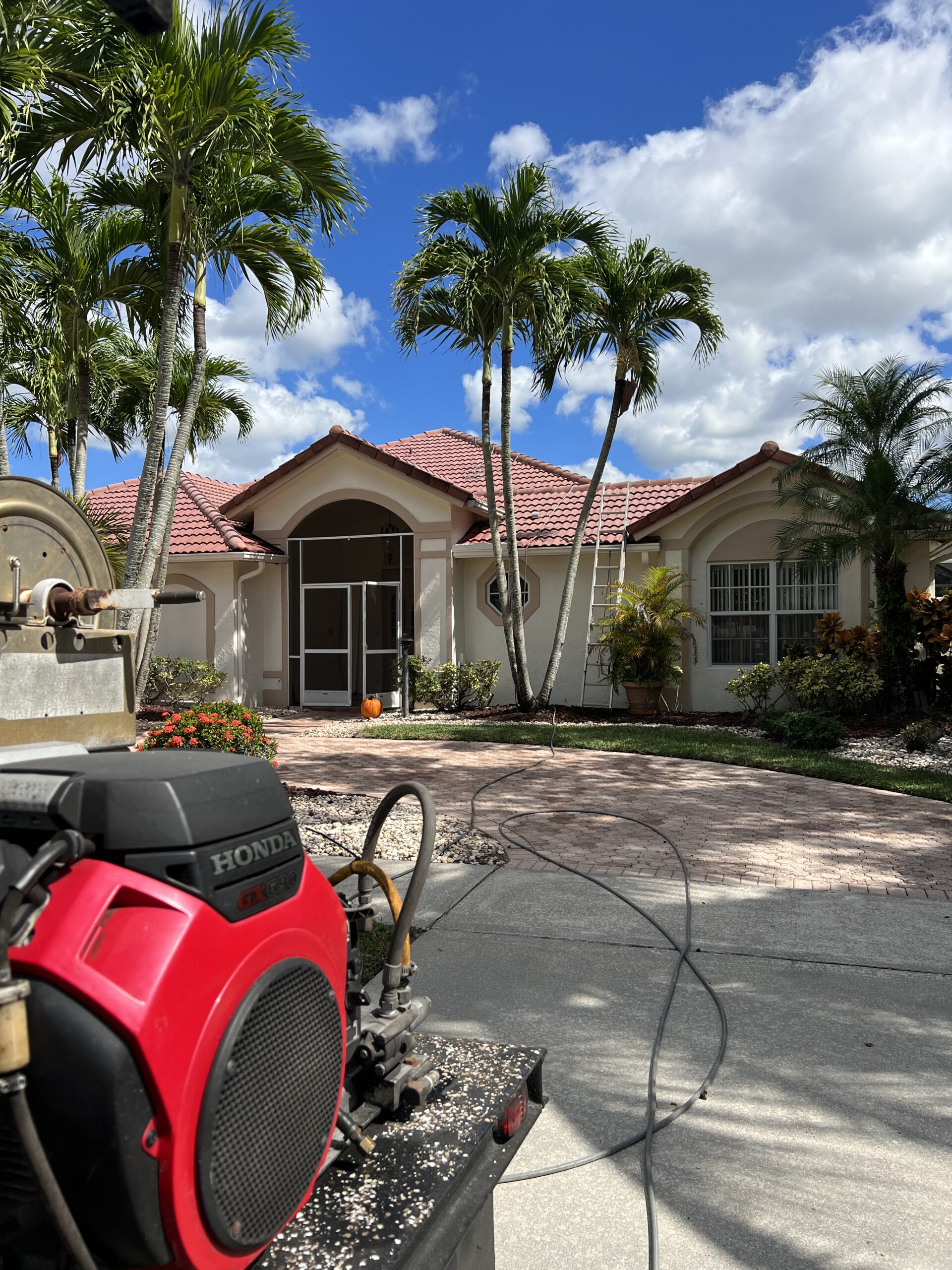 Residential house washing project by GK Pressure Cleaning