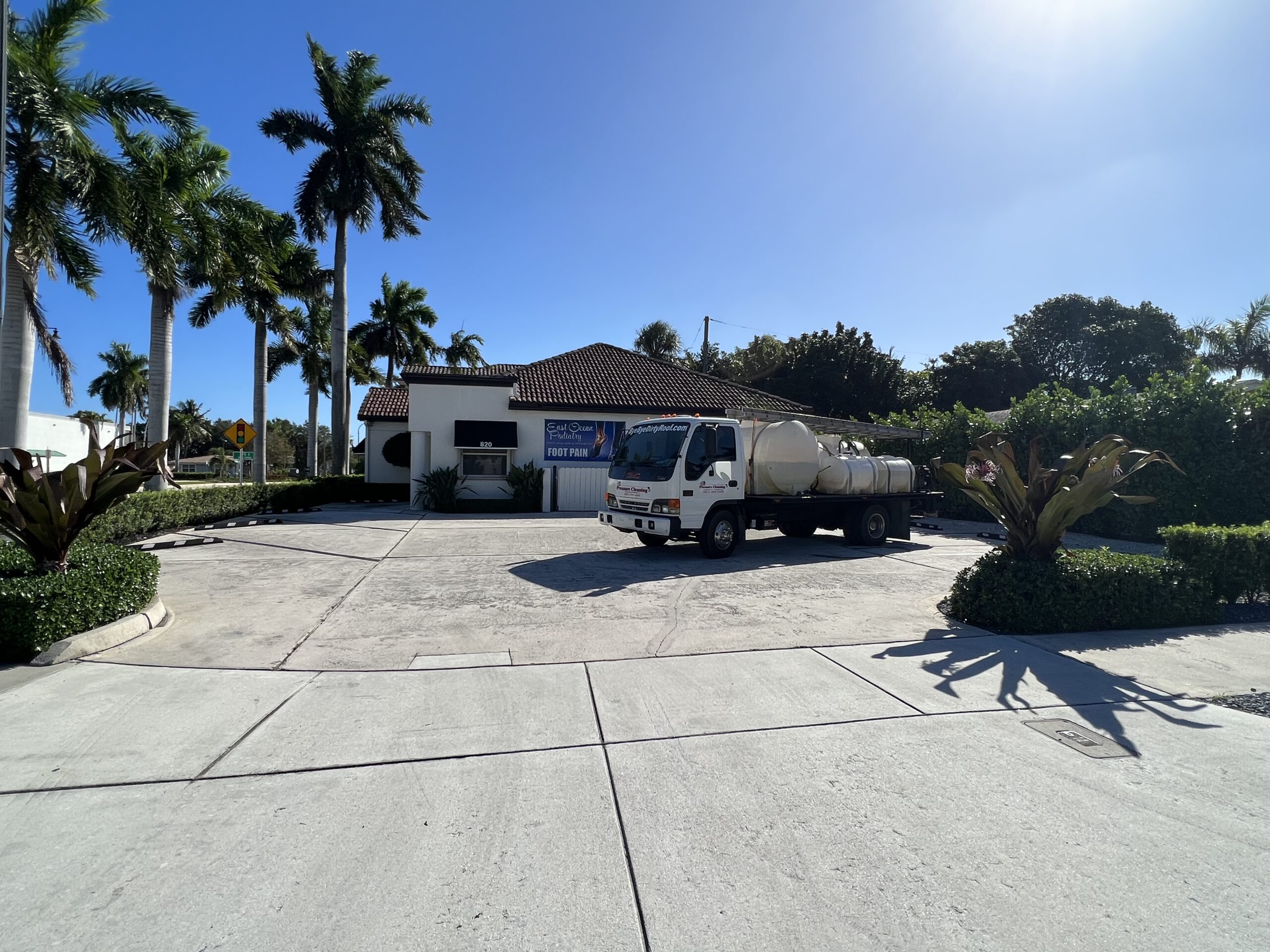 Expert pressure cleaning, pressure washing, soft washing, roof cleaning, and exterior washing services in South Florida. Serving Miami, Fort Lauderdale, West Palm Beach, Boca Raton, Pompano Beach, Deerfield Beach, Hollywood, Palm Beach Gardens, Coral Springs, Tamarac, Boynton Beach, Wellington, Delray Beach, and surrounding areas. Offering professional residential and commercial roof washing, driveway pressure cleaning, patio power washing, and soft wash services to keep your property looking its best.