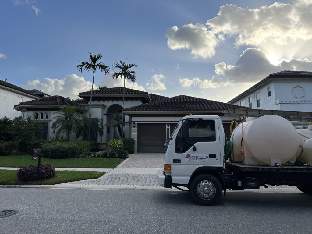 Expert pressure cleaning, pressure washing, soft washing, roof cleaning, and exterior washing services in South Florida. Serving Miami, Fort Lauderdale, West Palm Beach, Boca Raton, Pompano Beach, Deerfield Beach, Hollywood, Palm Beach Gardens, and surrounding areas. Offering professional residential and commercial roof washing, driveway pressure cleaning, patio power washing, and soft wash services to keep your property looking its best.